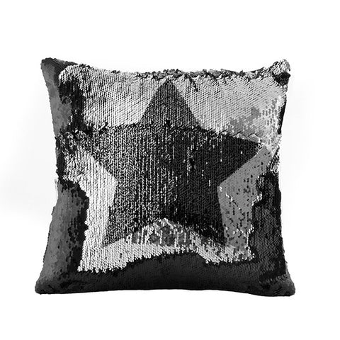 Loom In Bloom Star & Heart Magic Mermaid Sequin Cushion