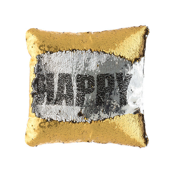 Loom In Bloom Enjoy & Happy Magic Mermaid Sequin Cushion
