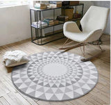 Nordic fashion round carpet coffee table room bedroom living room Rug garden kids mat computer chair swivel chair cushion