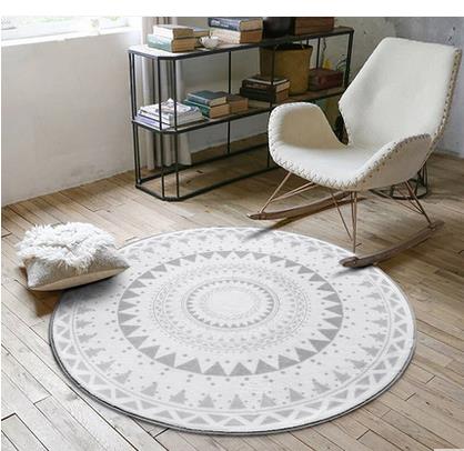 Nordic fashion round carpet coffee table room bedroom living room Rug garden kids mat computer chair swivel chair cushion