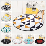 European Geometric Round Carpet For Living Room Children Bedroom Rugs And Carpets Computer Chair Floor Mat Cloakroom Carpet