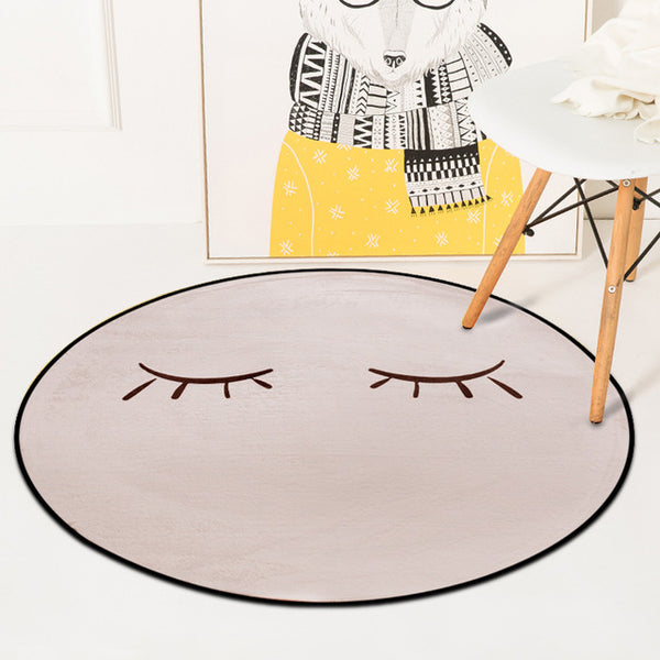 European Geometric Round Carpet For Living Room Children Bedroom Rugs And Carpets Computer Chair Floor Mat Cloakroom Carpet