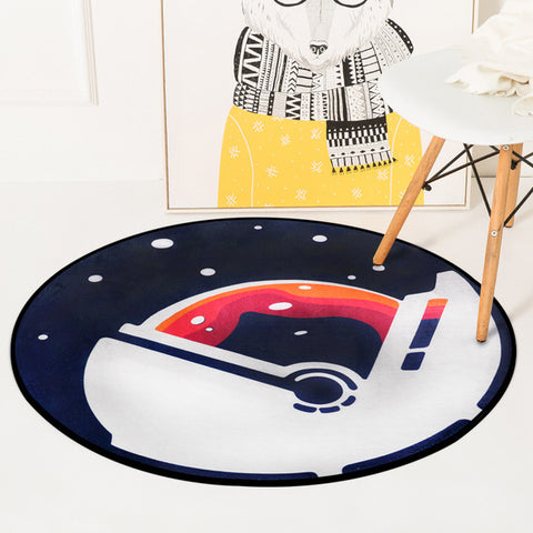 European Geometric Round Carpet For Living Room Children Bedroom Rugs And Carpets Computer Chair Floor Mat Cloakroom Carpet