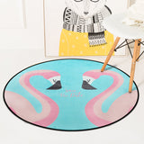 European Geometric Round Carpet For Living Room Children Bedroom Rugs And Carpets Computer Chair Floor Mat Cloakroom Carpet