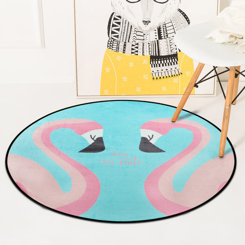 European Geometric Round Carpet For Living Room Children Bedroom Rugs And Carpets Computer Chair Floor Mat Cloakroom Carpet