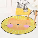European Geometric Round Carpet For Living Room Children Bedroom Rugs And Carpets Computer Chair Floor Mat Cloakroom Carpet