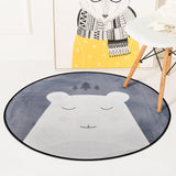 European Geometric Round Carpet For Living Room Children Bedroom Rugs And Carpets Computer Chair Floor Mat Cloakroom Carpet