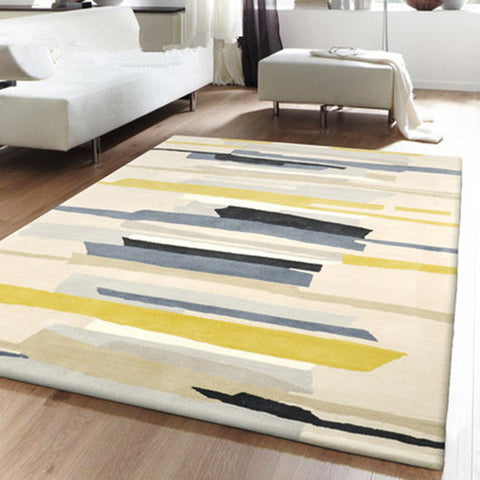 European Style Geometric Carpet big size High quality Home Mat Nordic brife Living room Carpet 7mm thicken Palor rugs Art Decor