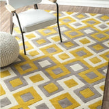 European Style Geometric Carpet big size High quality Home Mat Nordic brife Living room Carpet 7mm thicken Palor rugs Art Decor