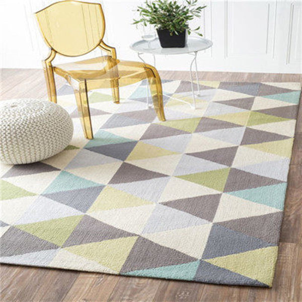 European Style Geometric Carpet big size High quality Home Mat Nordic brife Living room Carpet 7mm thicken Palor rugs Art Decor