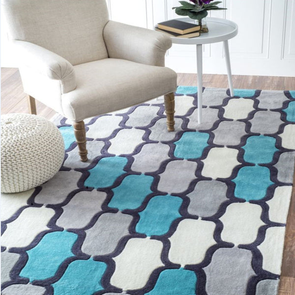 European Style Geometric Carpet big size High quality Home Mat Nordic brife Living room Carpet 7mm thicken Palor rugs Art Decor