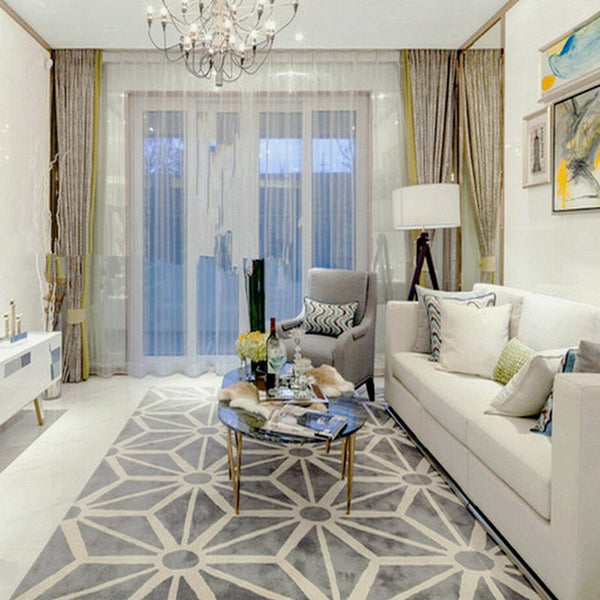 European Style Geometric Carpet big size High quality Home Mat Nordic brife Living room Carpet 7mm thicken Palor rugs Art Decor